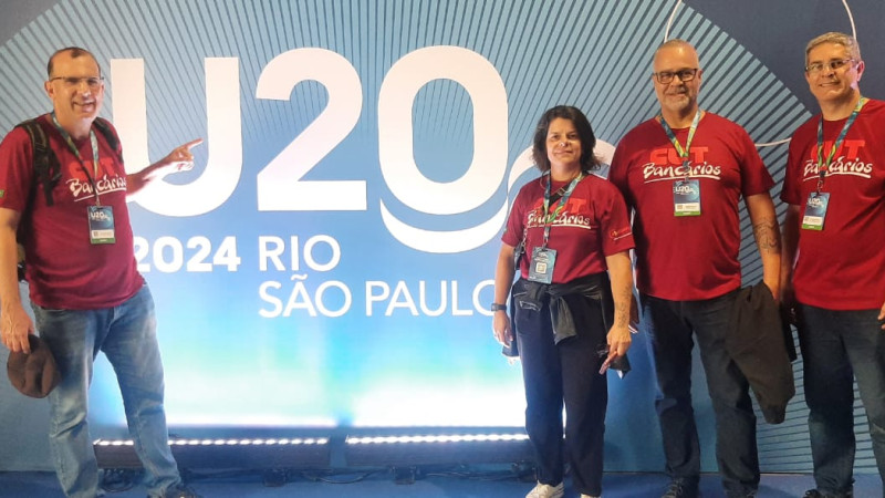 Sindicato dos Bancários de Teresópolis Presente Na Abertura do G20 e U20